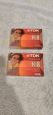 2 TDK Premium Hi8 MP120 Sealed Camcorder Videotapes