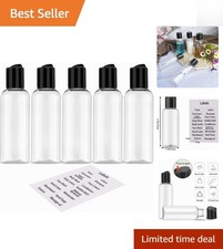 Lightweight 5 Pack Travel Size Toiletry Bottl...