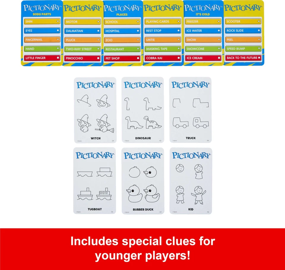 Pictionary Board & Drawing Game for Kids, Adults, Families & Parties, Unique ... - Image 4 of 4