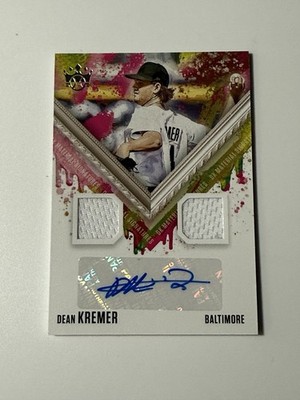 Dean Kremer, 2021 Draft Kings  Material Signatures  Dual Patch Auto #DKMS-DK