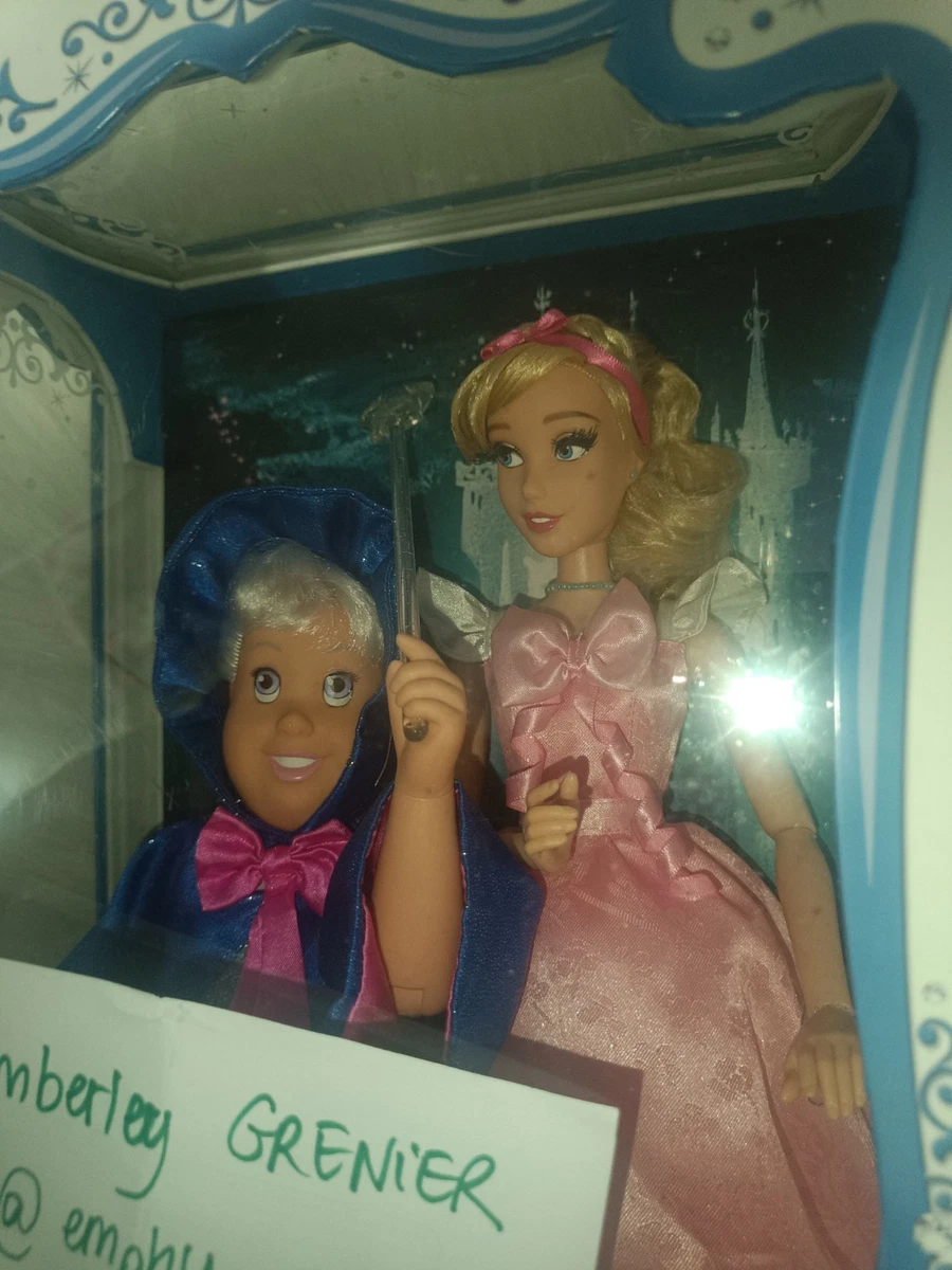 Muñeca Cenicienta de 17"" edición limitada de 17"" con hada madrina