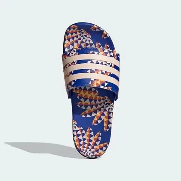 Adidas Adilette Comfort Sandals Slides Slip On Tropical Blue Women’s Size 6 - Image 4 of 4