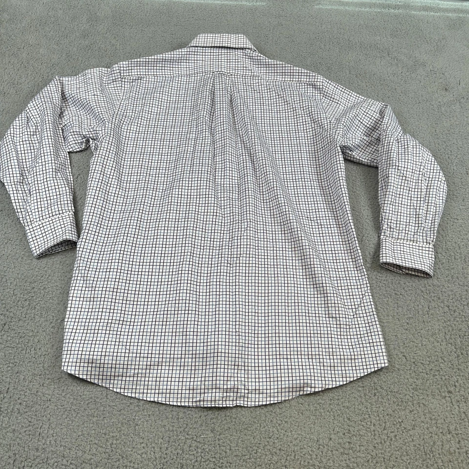 Camisa Kirkland Signature Para Hombres 16 33 Vestido a Cuadros Sin Hierro Formal Con Botones Foto 2 de 4