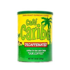 Cafe Caribe Decaf Latin Inspired Ground 100 Espresso Roasted Coffee - 10 Ounce