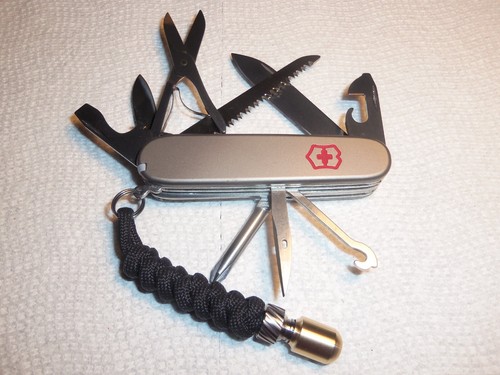 SWISS ARMY KNIFE FIELDMASTER * TITANIUM SCALES * $40 TITANIUM LANYARD *WAS $300 - Picture 8 of 24