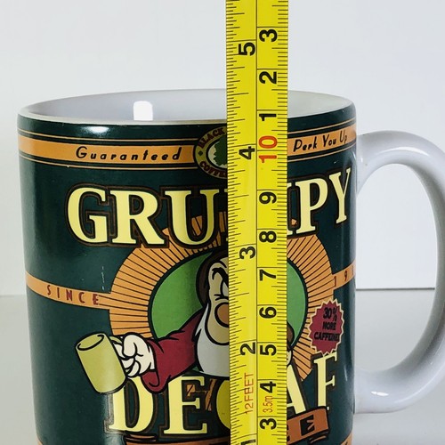 Grumpy Coffee Mug Disney Black Forest Mining Seven Dwarves 4.25" Authentic - Picture 11 of 12