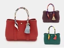 LEATHER TOTE BAG (36 / 31cm) ~[made in KOREA] Premium Genuine Leather Garden Bag