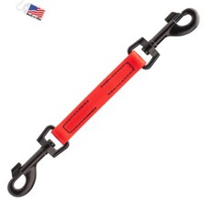 Dog Pet Prong Collar Safety Backup Clip W 1/2" x L 6" Cherry Red