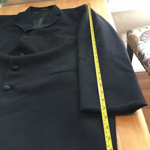 monsieur de Givenchy black tuxedo suit jacket 50L Altered Cocktail Party Elegant - 第 10/12 張圖片