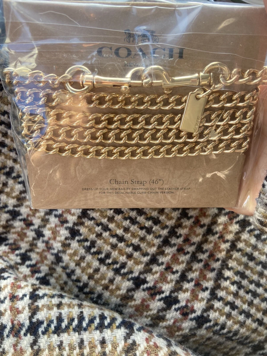 Coach gold chain strap bag Clearance