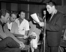 8x10 Print Elvis Presley Hoyt Hawkings Neal Mathews The Jordanaires Candid #HWST