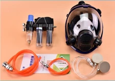 Double Painting Safety Supplied Air Fed Respirator System 6800 Face Gas Mask