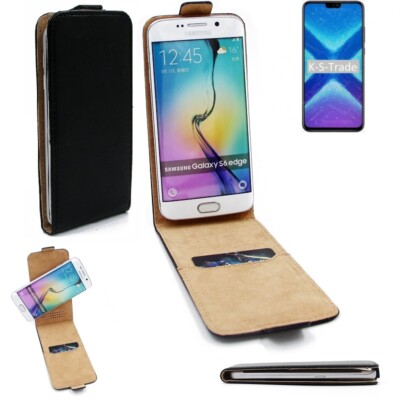 360° Schutz Hülle für Huawei Honor 9x Lite Flip Case Universal schwarz Kunstl
