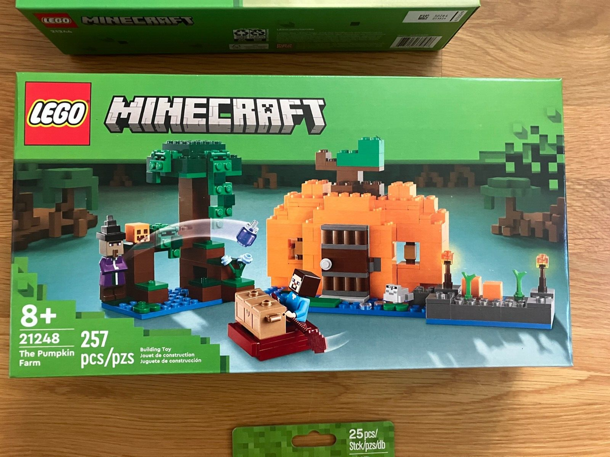 Fedex/UPS LEGO MINECRAFT COMBO Sets 21244, 21248, 853609 (minfig