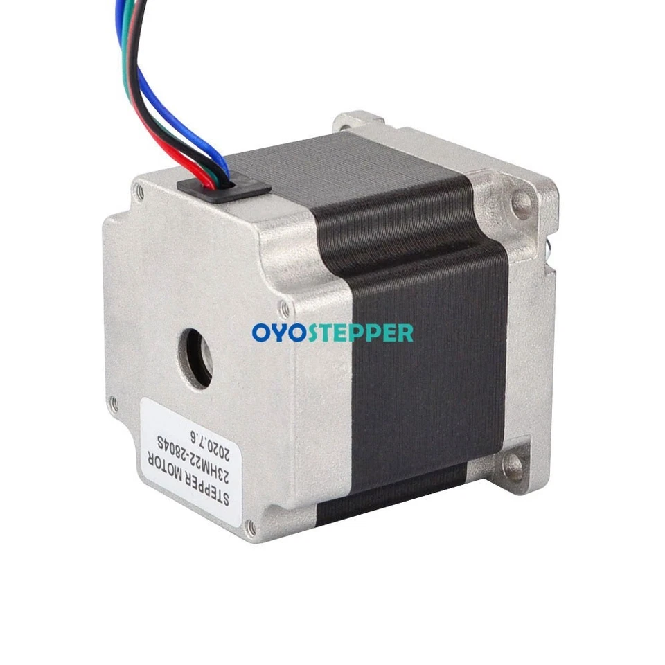 Nema 23 Stepper Motor 0.9deg 178oz.in 2.8A 57x56mm 1/4″ Single Shaft 4 Wires - Image 3 of 4