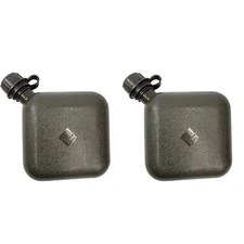 2 Pack 2 Quart Canteen Standard Issue Olive Drab Green - New - *mocinc.1982*