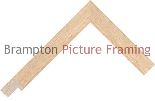 21mm Wide Natural Flat Wood Picture Frame Moulding - Picture 1 of 2