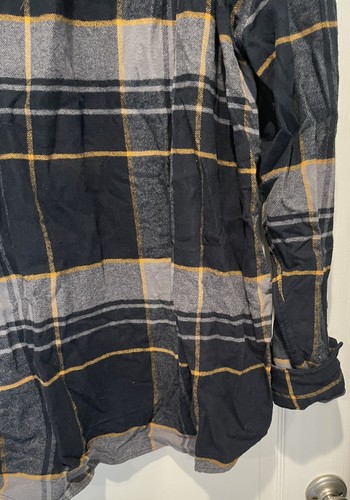 Gap Standard Fit Plaid Multicolor Long Sleeve Flannel Button Up Shirt Men's XXL - Picture 11 of 13