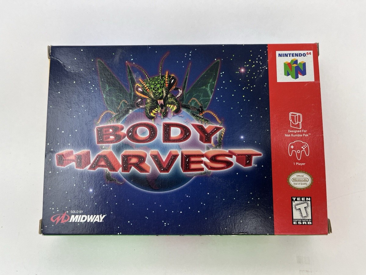 Body Harvest (Nintendo 64, 1998) Box And Cartridge Only