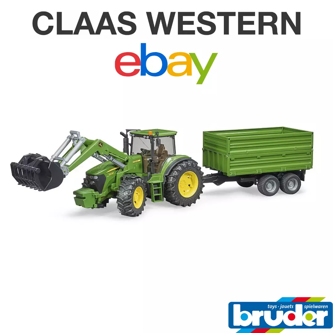 Bruder John Deere 7930 Tractor With Trailer 03055