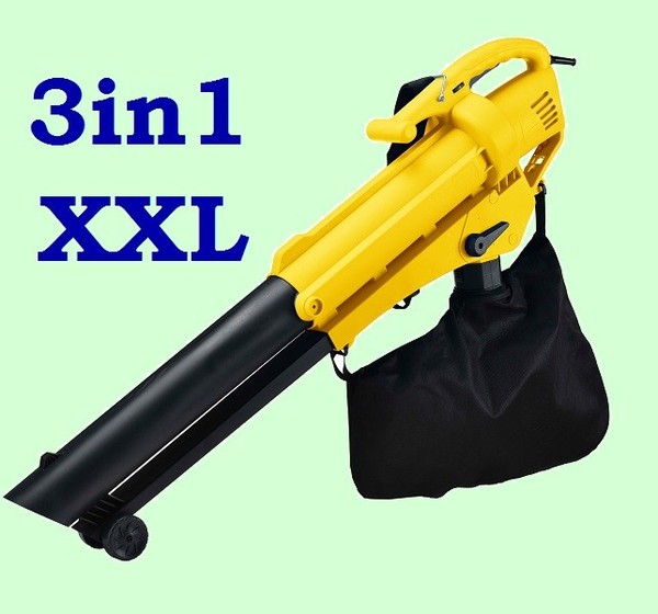 3 In 1 Comfort Xxl Laubsauger Hatysa LaubblÄSer HÄCksler Mit Fangsack 3000W-image