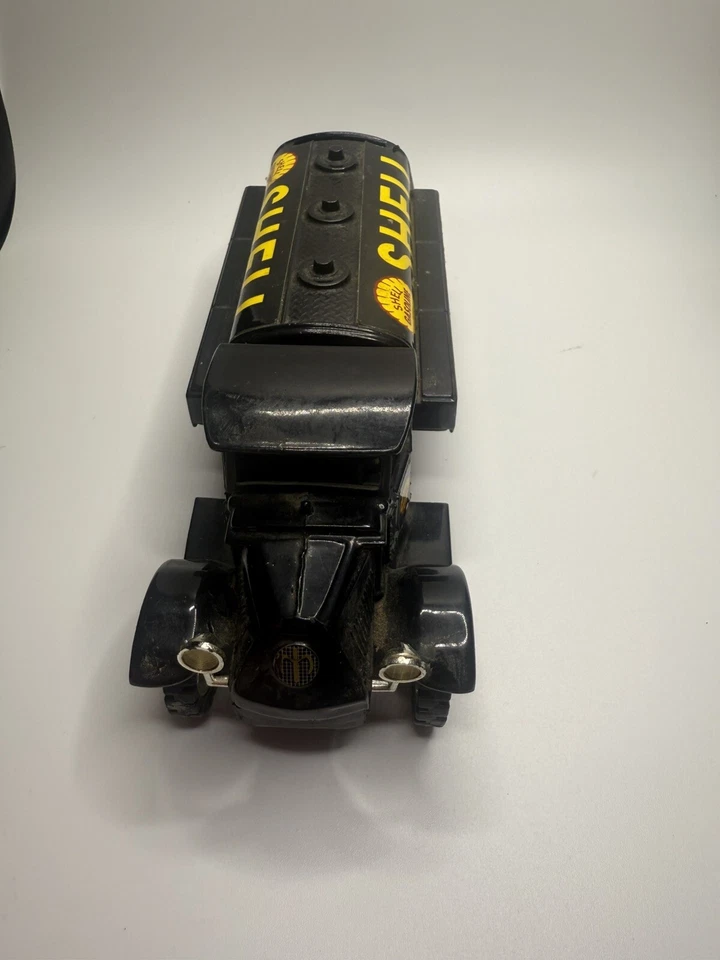 Banco cisterna Mack 1935 carcasa bloqueo de gas banco de monedas modelo a escala fundido a presión GJ-3011 Foto 4 de 4