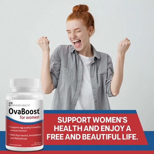 OvaBoost TTC Fruchtbarkeit reproduktive Ergänzung verbessert Eierstock Ei Qualität 120 - Bild 4 von 11