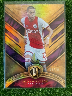 2019-20 Gold Standard Soccer HAKIM ZIYECH Purple #8/19 Chelsea AFC AJAX