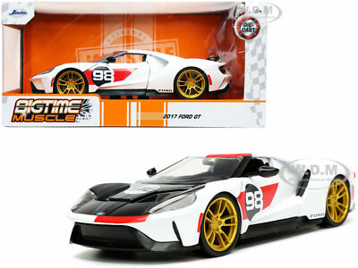 2021 FORD GT #98 WHITE ''HERITAGE EDITION'' 1/24 DIECAST MODEL CAR BY JADA 32700