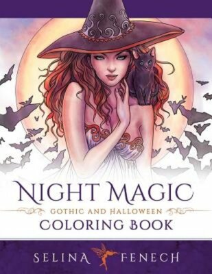 Night Magic - Gothic and Halloween Coloring Book by Selina Fenech: New