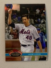 JACOB deGROM 167 2021 TOPPS STADIUM CLUB CHROME - 1991 DESIGN VARIATION