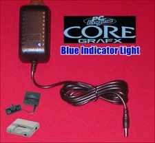 9V AC Adapter Power Supply Cord Plug W/LED for PC Engine CoreGrafx I  II Conole