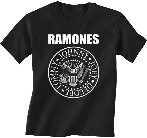 Camisas negras de los Ramones talla XL para hombre