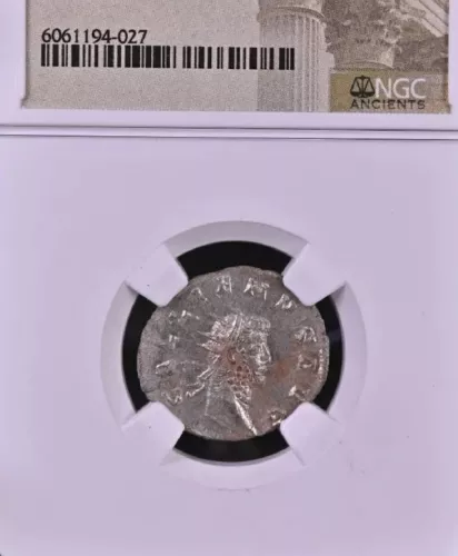 Gallienus AD 253-268. BI Double Denarius. Mediolanum Milan Mint. NGC MS 4/5,4/5