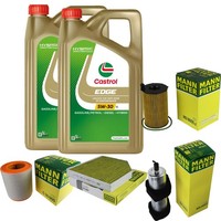 Inspektionspaket 10L Castrol Titanium 5W-30 FüR Audi A6 Avant 3.0 TDI Quattro