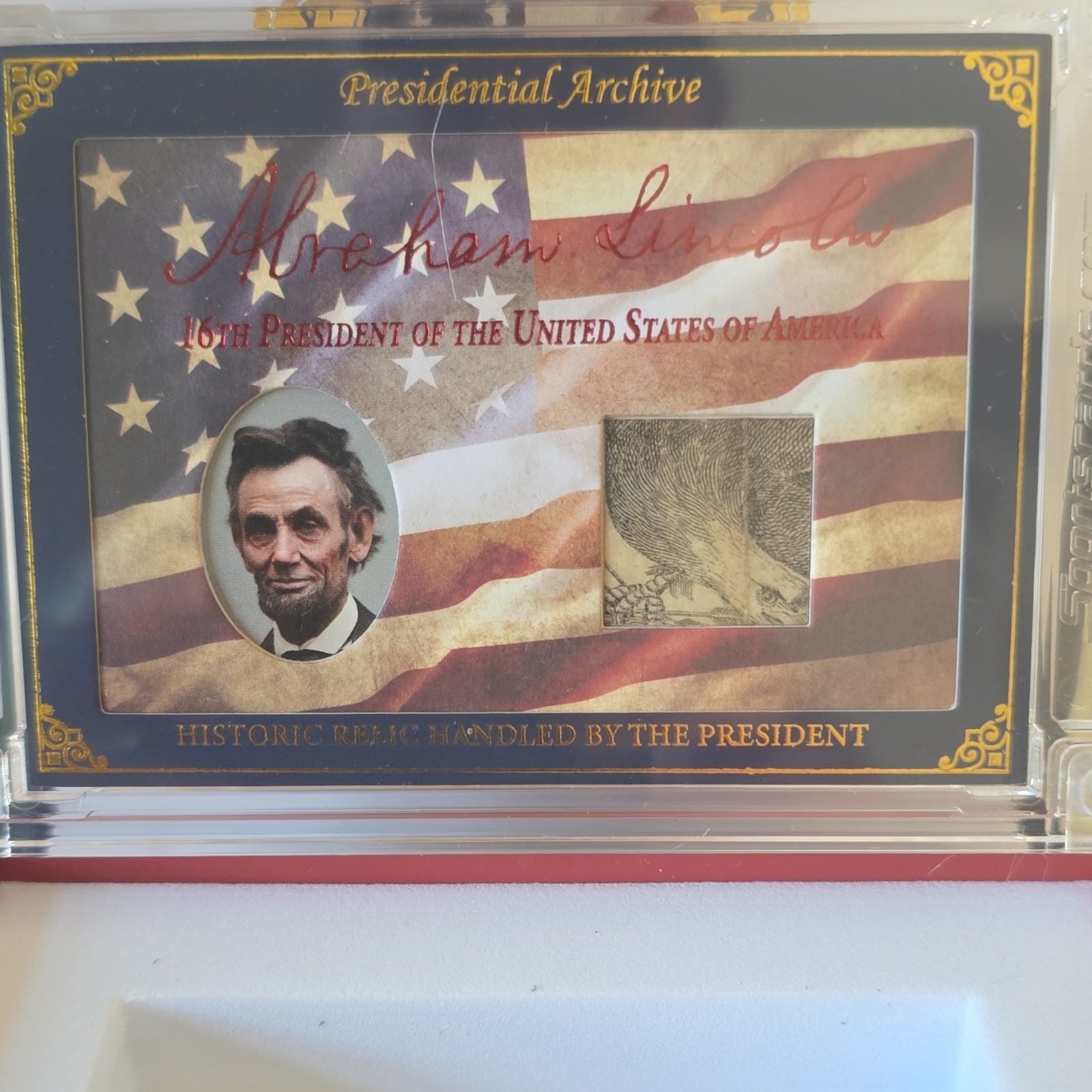 A Word From The President Historic Relic Abraham Lincoln Card PA-AL16