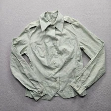 Basler Women's Size Small Light Green Long Sleeve Button Down Shirt