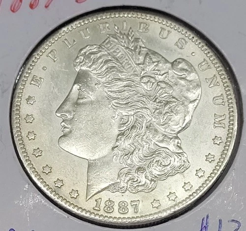 1887-S $1 Morgan Silver Dollar - Uncirculated UNC