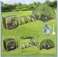 Outdoor Cat Enclosures for Indoor, Portable Mesh Tent, Outdoor pet Tunnel