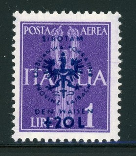 LJUBLJANA LAIBACH German Occupation MNH Selections: Scott #NB12 1L 20L CV$28