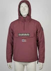 Napapijri Rainforest Winter Jacket Men’s XXL Burgundy Anorak Fleece Lined Hooded