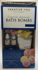 Creative You DIY Bath Bomb Kit Mix Tangerine Lemonade Nourish Essential Oils