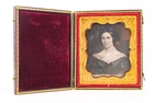 Daguerreotype of Woman in Victorian Union Case Circa 1854-57 Very Silvery V27