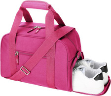14 inch Small Gym Bag for Men  , Mini Duffle Bag with Shoe Compartment, Carr...