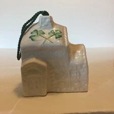 Belleek O'Neil's Toy Store Christmas Ornament Bell 14th Ed Made in Ireland 2001