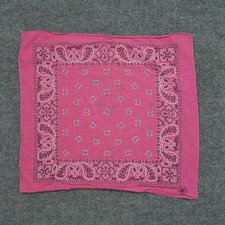 Vintage Wamcraft Bandana Pink Paisley Fast Color Selvedge