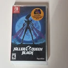 Killer Queen Black Nintendo Switch W/ Joycon Controller Skin Factory Sealed Game