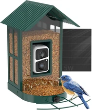 Soliom- Bird Feeder with Camera, 5W Solar Powered, AI Identify Species, Smart Wi