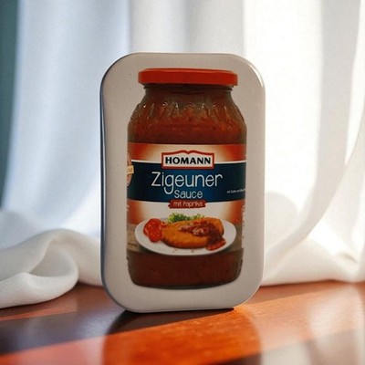 Zigeuner Sauce #01 Glas Motiv | Kühlschrankmagnet | NEU | Retro Artikel