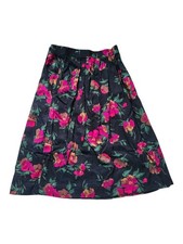 VTG 70s Worthington floral pleated skirt . size 6 . made in USA
